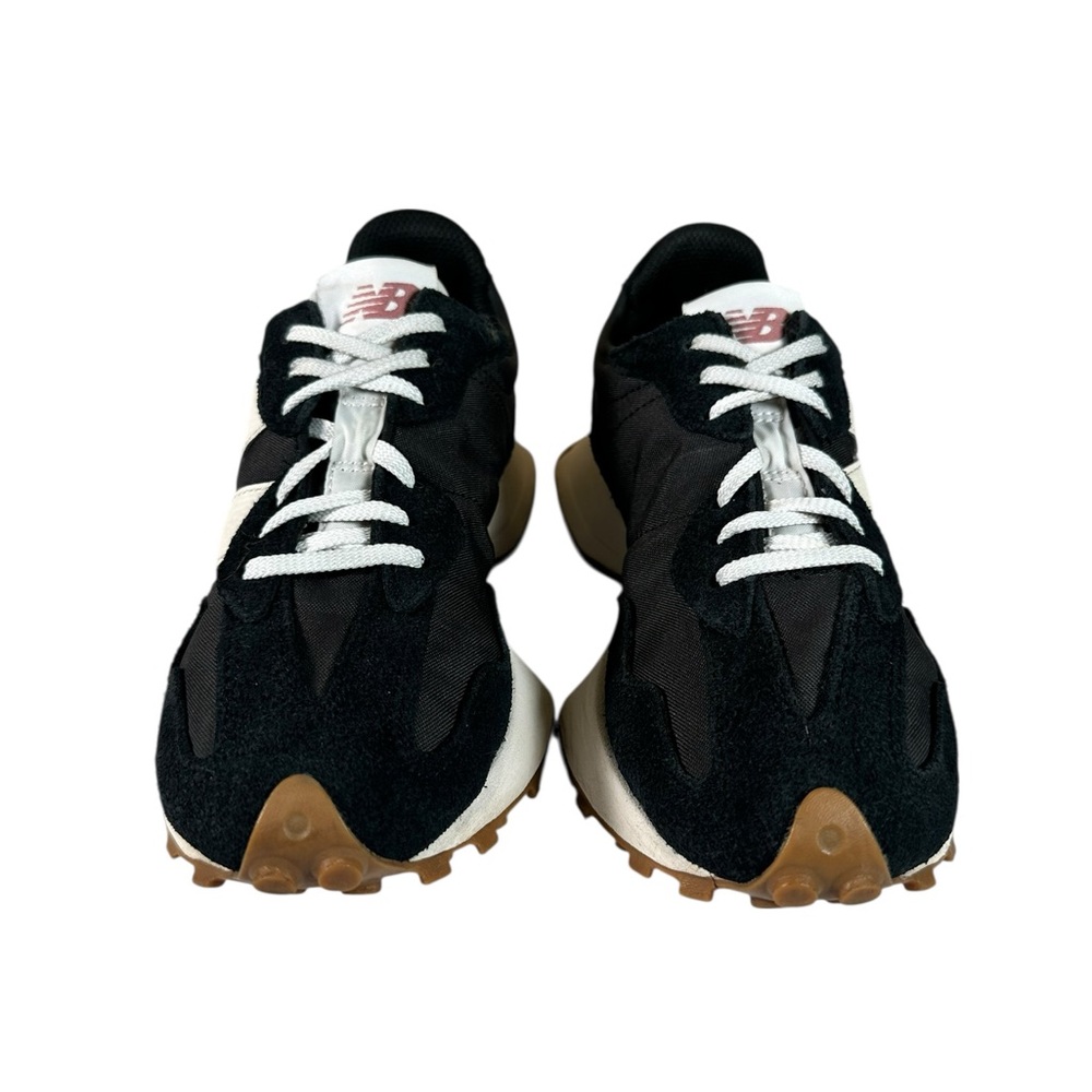 New Balance 327 Women's Athletic Shoes in Black, White - Picture 13 of 15